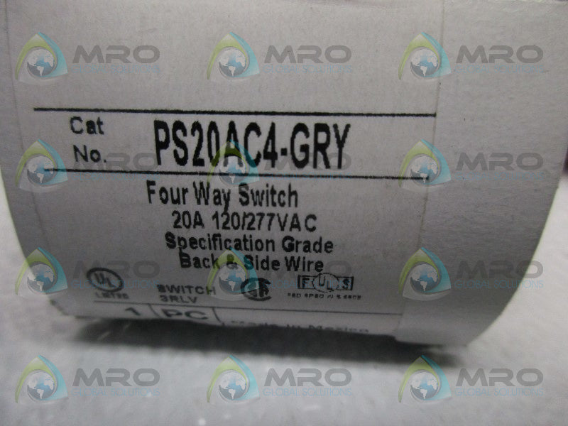 PASS & SEYMOUR PS20AC4-GRY 4 WAY SWITCH  NSMP