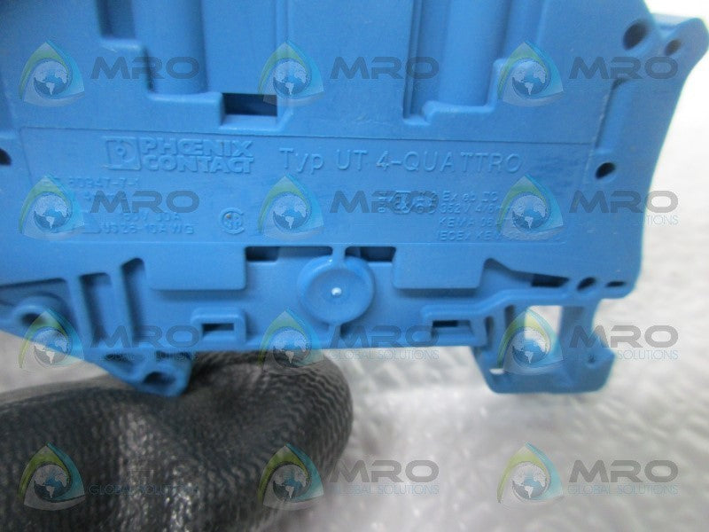 PHOENIX CONTACT UT4-QUATTRO BU TERMINAL BLOCK (IN BOX)  NSNP