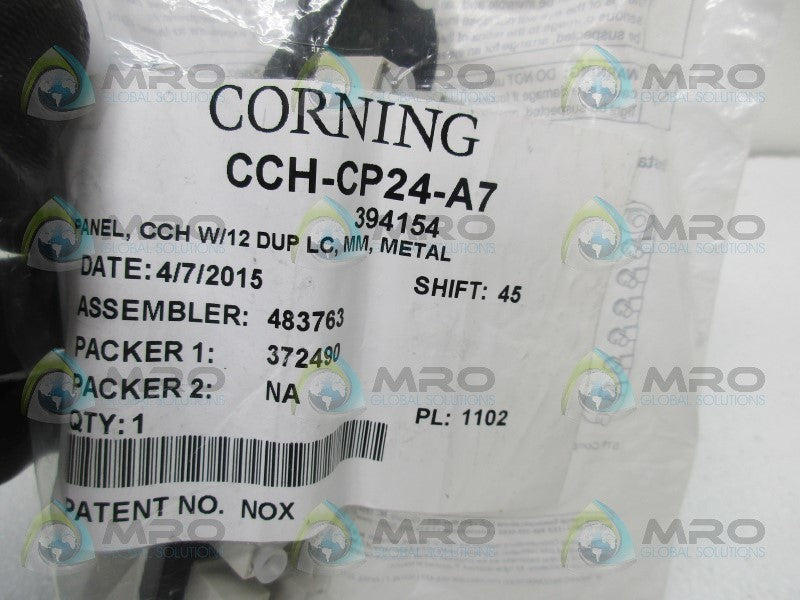 CORNING CCH-CP24-A7 24-F CCH PANEL W/12 LC DUPLEXSC  NSMP