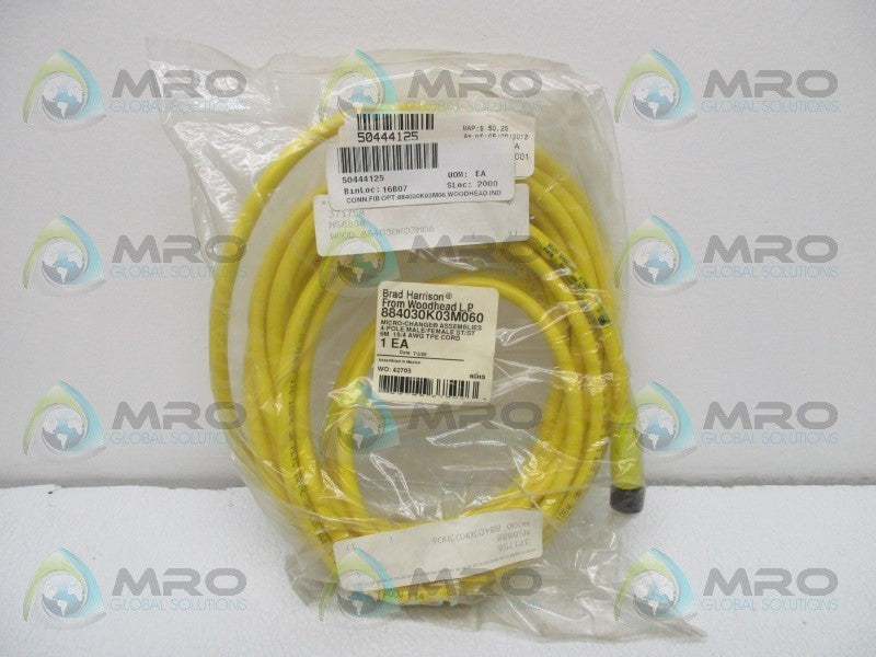 DANIEL WOODHEAD 884030K03M060 MICRO CHANGE 4P M/F 6M CORD  NSMP