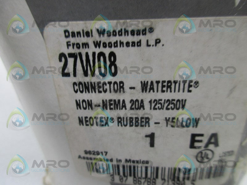 DANIEL WOODHEAD 27W08 WATERTITE CONNECTOR (AS PICTURED)  NSMP