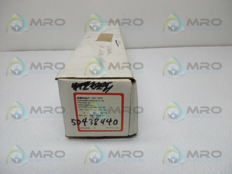 GEMU I-DE-88043538-00-2211596 WATER FLOW METER  NSMP