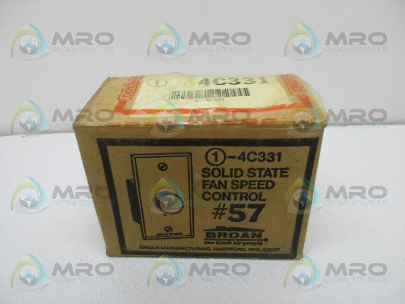 BROAN NO. 57 SOLID STATE FAN SPEED CONTROL  NSMP