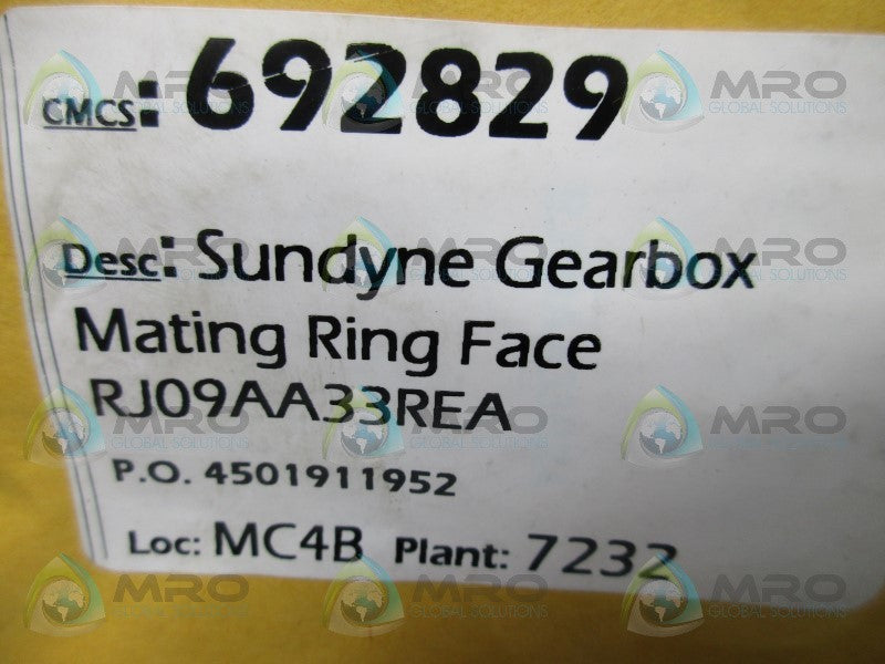 INDUSTRIAL MRO RJ09AA33REA MATING RING FACE * NEW IN BAG *