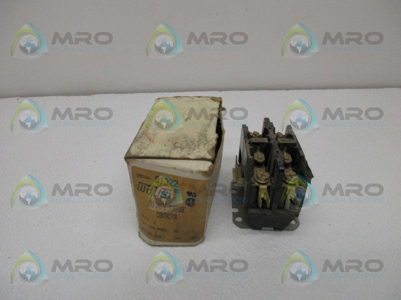 MARS 91322 CONTACTOR 30AMP 2P 120V (AS PICTURED)  NSMP