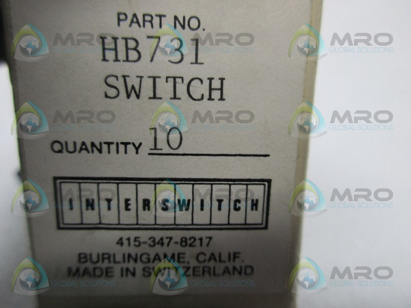INTERSWITCH HB731 THUBWHEEL SWITCH (IN BOX)  NSNP