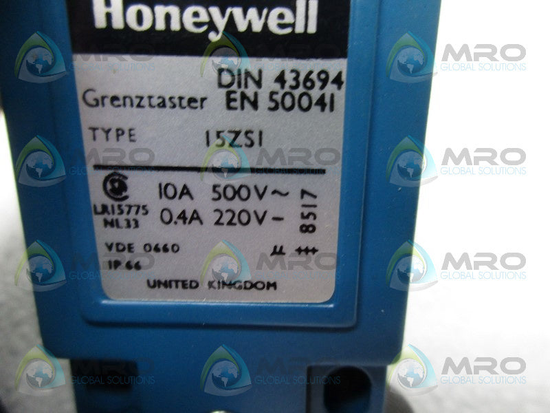 HONEYWELL I5ZSI LIMIT SWITCH 10AMP  NSMP