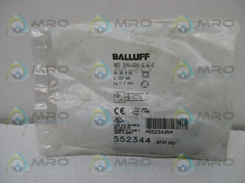 BALLUFF BES516-370-S-4-C INDUCTIVE SENSOR * NEW IN FACTORY BAG *