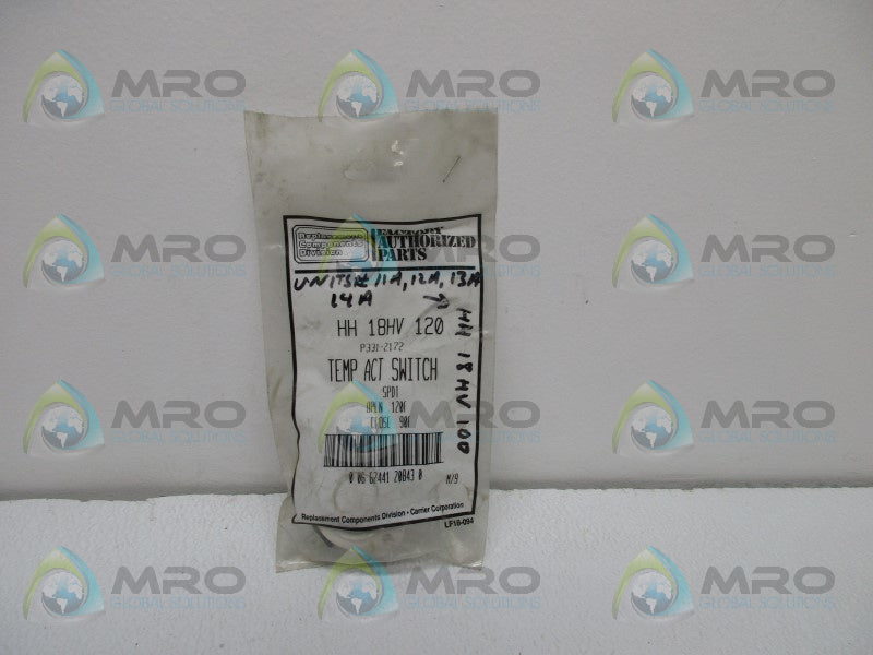 CARRIER HH-18HV-120 TEMPERATURE ACT SWITCH  NSMP