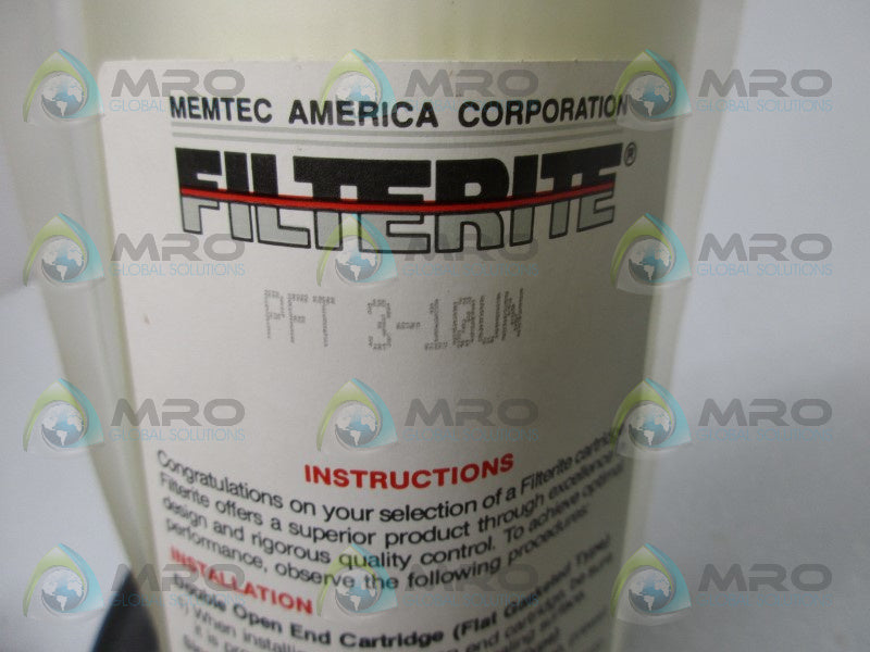 MEMTEC PFT-3-10UN FILTERITE  NSMP