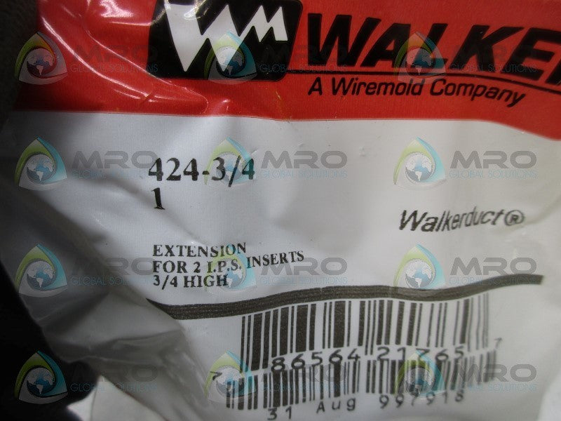 WIREMOLD 424-3/4 EXTENSION FOR 2 I.P.S INSERTS  NSMP