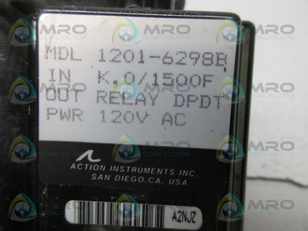 ACTION INSTRUMENTS MDL1201-6298B RELAY 120VAC  NSMP