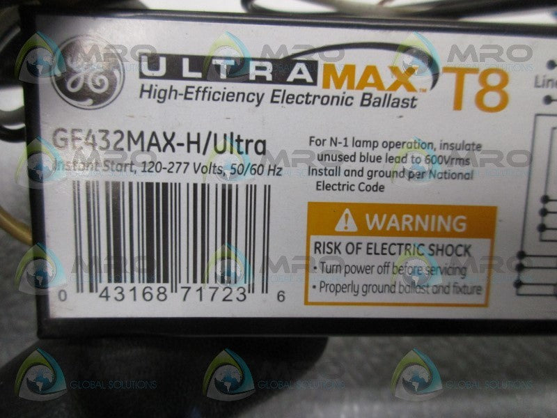 GENERAL ELECTRIC GE432MAX-H/ULTRA ELECTRONIC BALLAST  NSNP