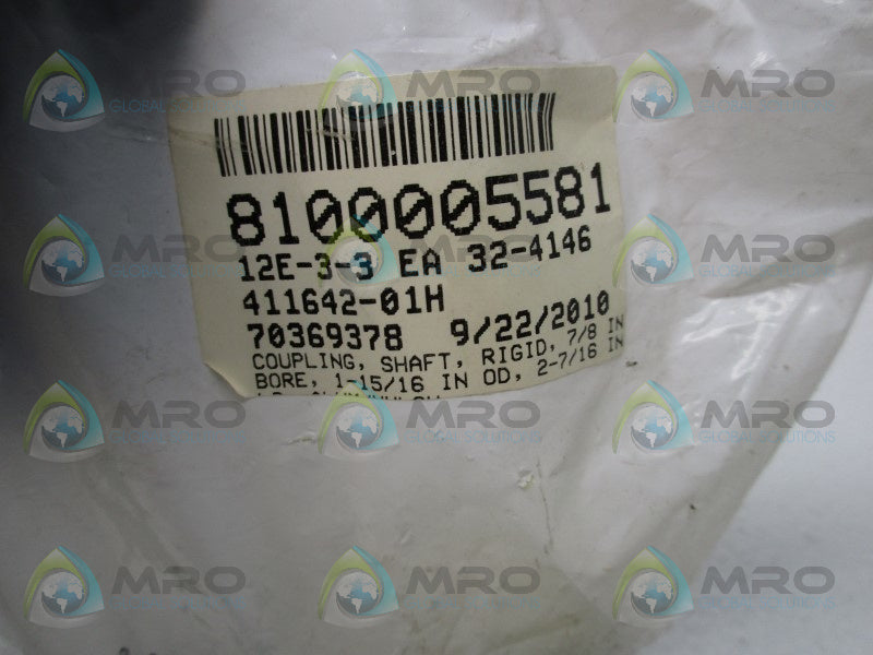 INDUSTRIAL MRO 411642-01H COUPLING KIT * NEW IN FACTORY BAG *