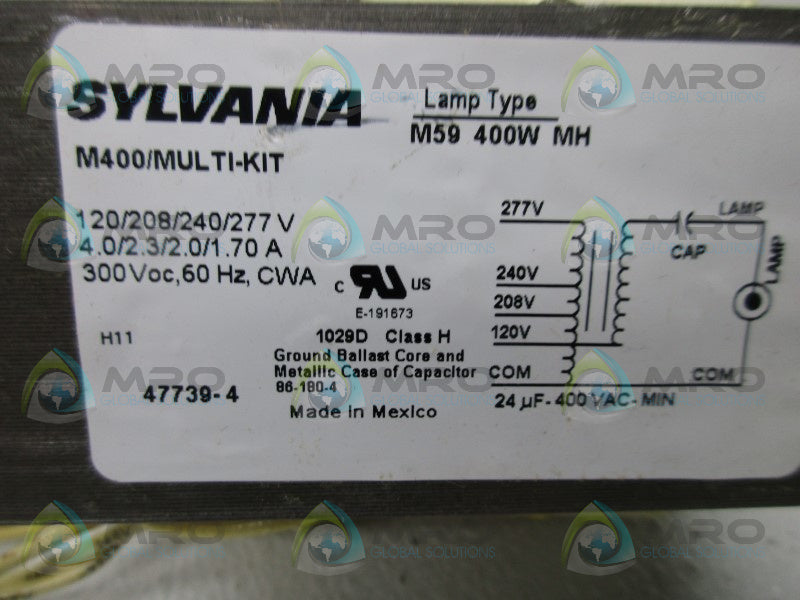 SYLVANIA M400/MULTI-KIT BALLAST KIT  NSMP