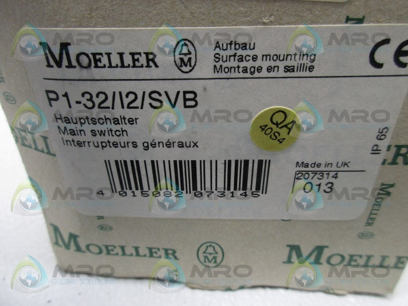 KLOCKNER MOELLER P1-32/12-SVB MAIN SWITCH  NSMP