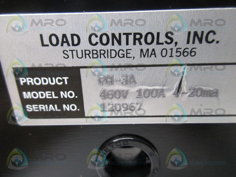 LOAD CONTROLS PH-3A 460V 100A 4-20MA POWER CELL  NSNP