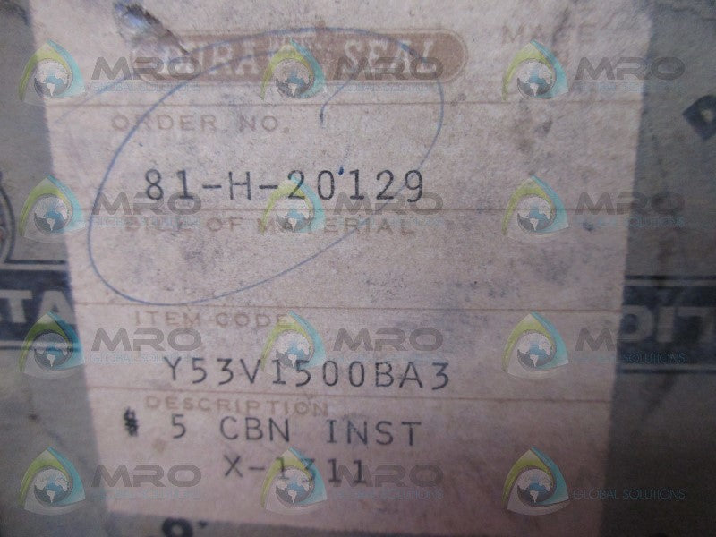 DURAMETALLIC Y53V1500BA3 DURA SEAL  NSMP