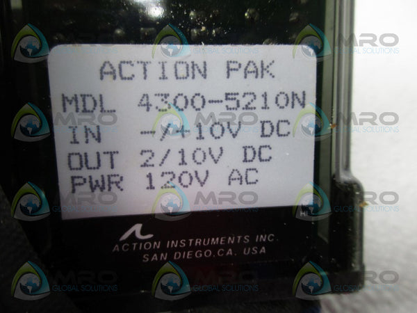 ACTION INSTRUMENTS MDL4300-5210N RELAY  NSMP