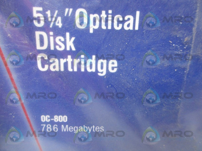 MAXTOR 0C-800 OPTICAL DICK CARTRIDGE 5-1/4"  NSNP IN FACTOR BAG