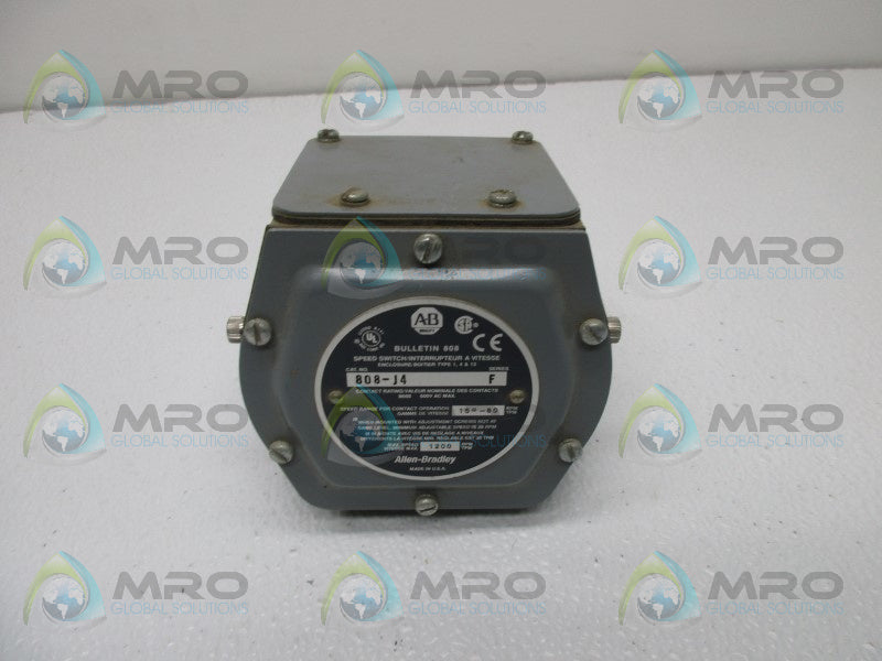 ALLEN BRADLEY 808-J4 SER. F SPEED SWITCH NSNP
