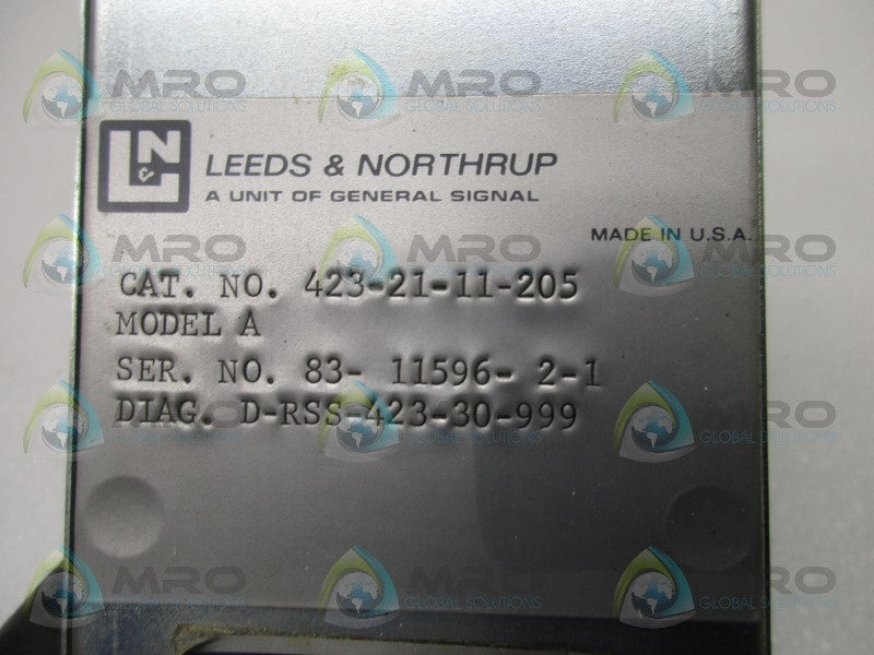 LEEDS & NORTHRUP 423-21-11-205 CONTROL STATION  UNMP