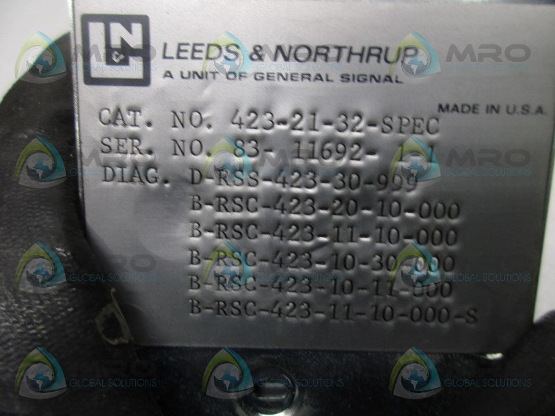 LEEDS & NORTHRUP 423-21-32-SPEC CONTROL STATION  UNMP