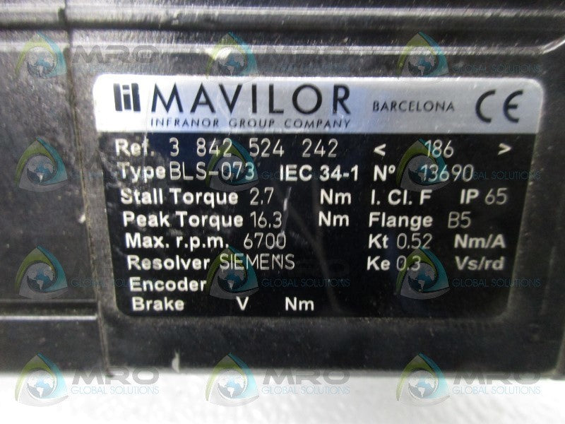 MAVILOR BLS-073 SERVO MOTOR  UNMP