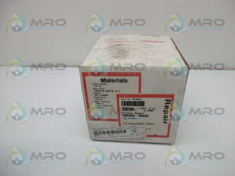 FLOWSERVE 100393-BASE MECHANICAL SEAL KIT  NSMP