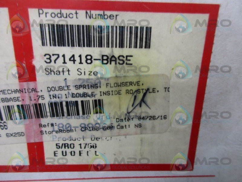 FLOWSERVE 371418-BASE MECHANICAL DOUBLE SEAL SPRING KIT  NSMP