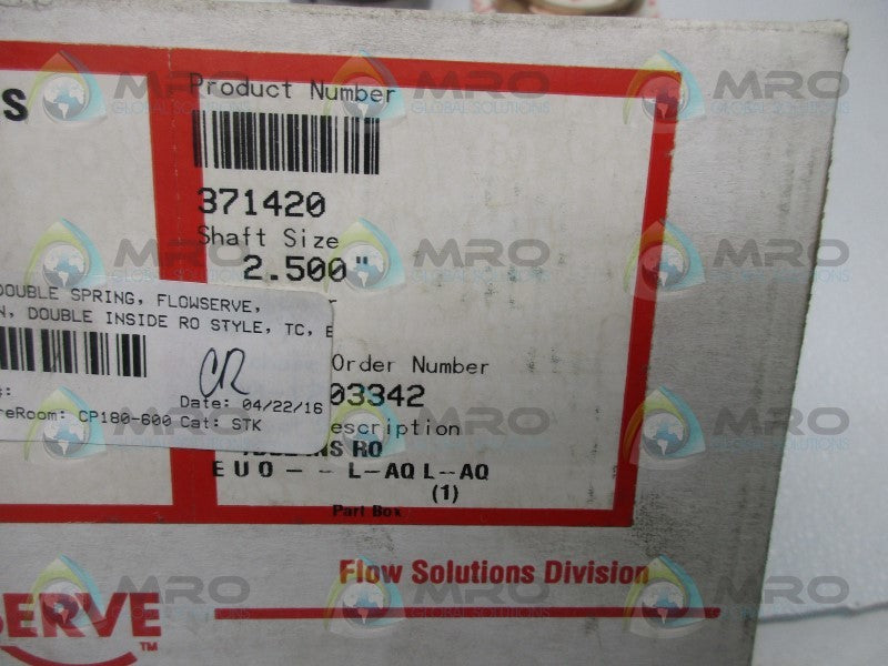 FLOWSERVE 371420-BASE MECHANICAL DOUBLE SEAL SPRING KIT  NSMP