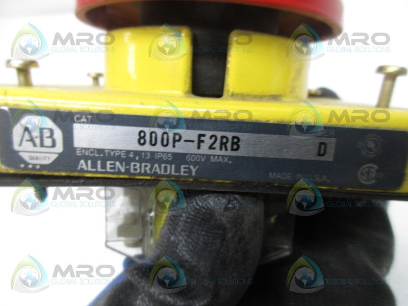 INDUSTRIAL SPARE PART 800P-F2RB SER. D PUSH BUTTON SWITCH  UNMP