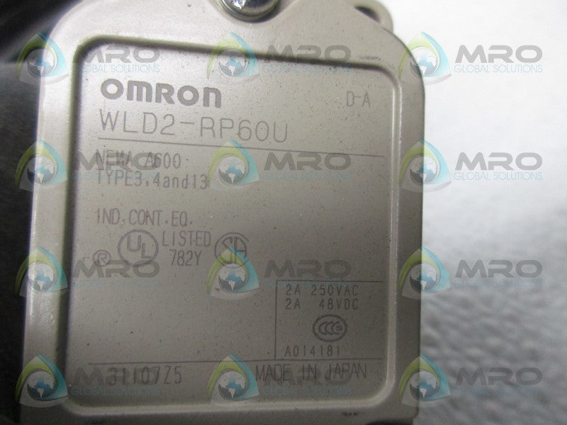 OMRON WLD2-RP60U PROXIMITY SENSOR W/ CABLE  UNMP