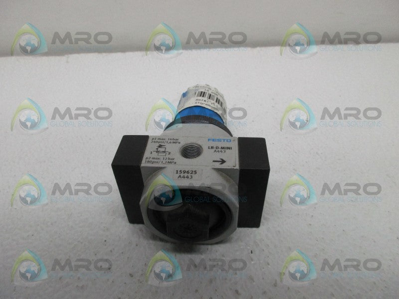 FESTO LR-D-MINI PRESSURE REGULATOR 240PSI  UNMP
