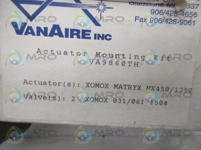 VANAIRE VA9860TH ACTUATOR MOUNTING KIT  NSMP