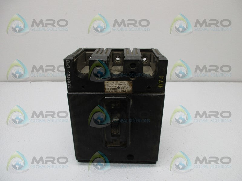 ITE EE3-B040Z CIRCUIT BREAKER  UNMP