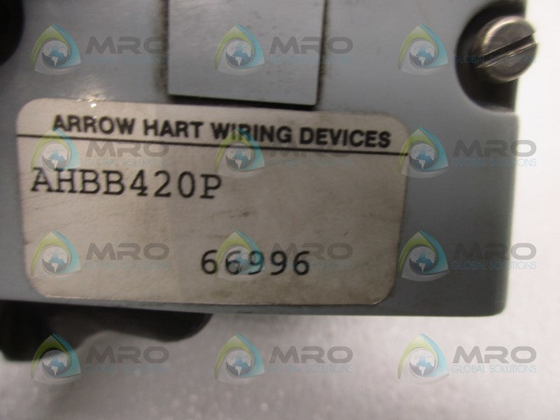 ARROW HART AHBB420P BACK BOX JUNCTION  UNMP