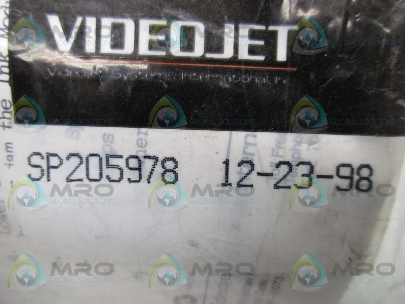 VIDEOJET SP205978 NSMP