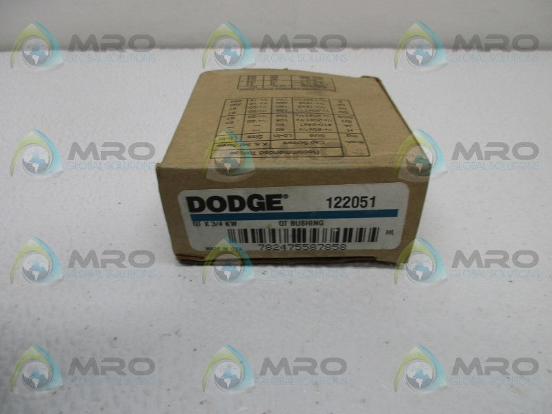 DODGE 122051 QT QT BUSHING 3/4"  NSMP