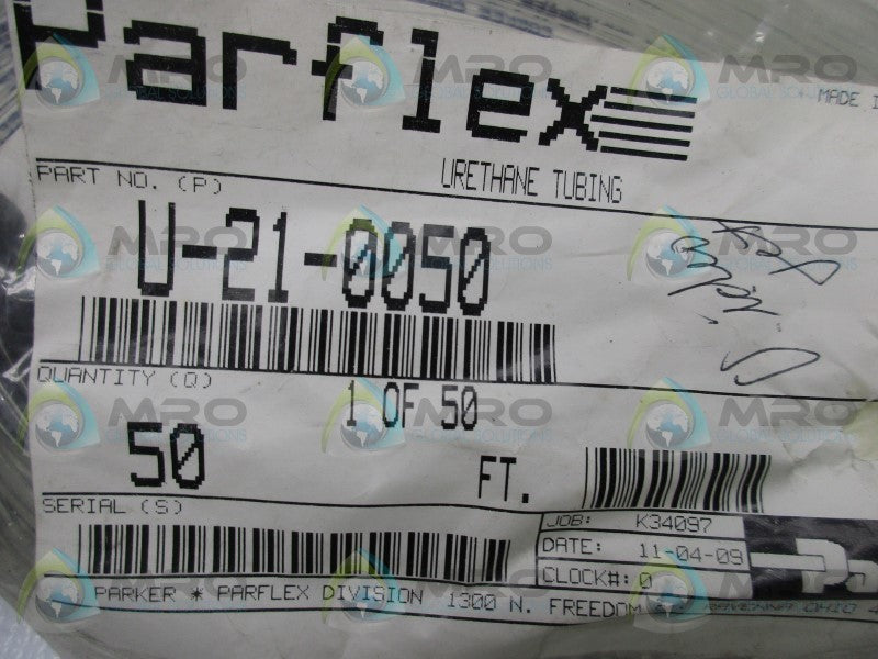 PARKER U-21-0050 PARFLEX (PK OF 50) * NEW IN FACTORY BAG *