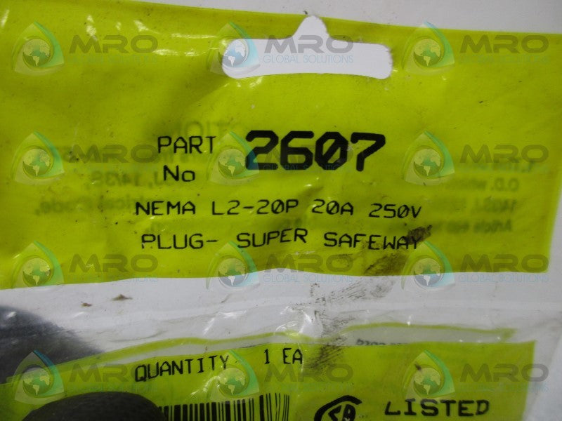 DANIEL WOODHEAD 2607 PLUG * NEW IN FACTORY BAG *