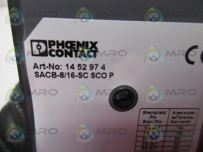 PHOENIX CONTACT SACB-8/16-SC SCO P SENSOR/ACTUATOR  NSMP