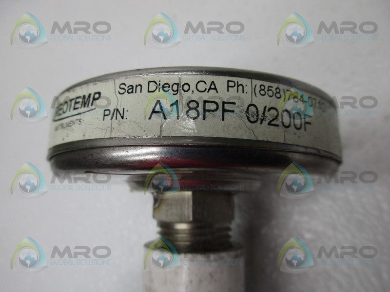 REOTEMP A18PF THERMOMETER  UNMP