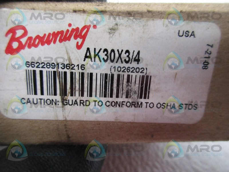 BROWNING AK30 3" DIA PULLEY 3/4" BORE * FACTORY SEALED *