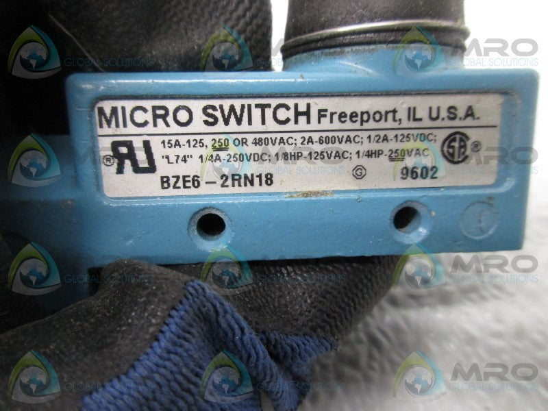 MICRO SWITCH BZE6-2RN18 (MISSING BASE)  UNMP