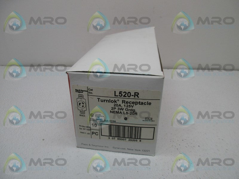 PASS & SEYMOUR L5-20-R TURNLOK RECEPTACLE  NSMP