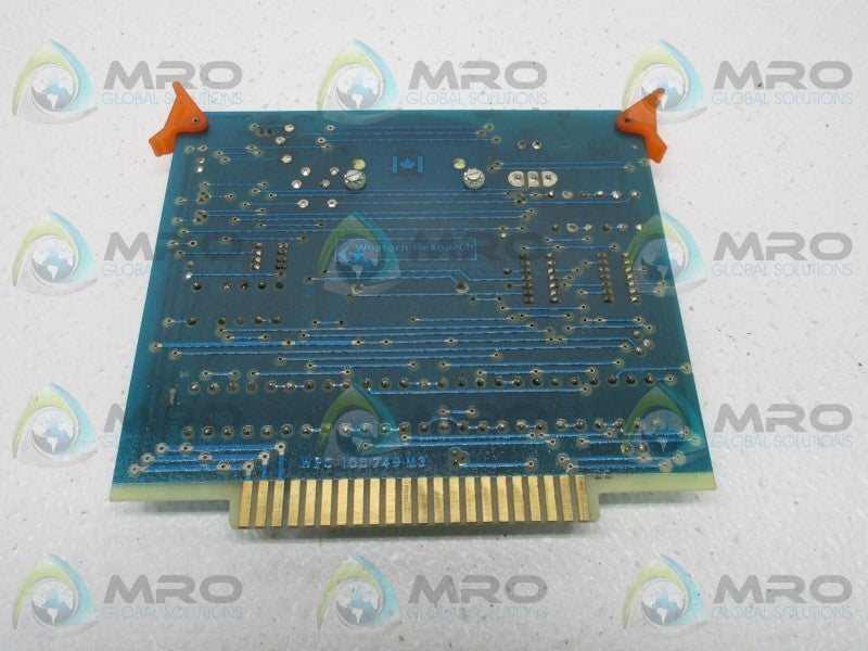 WESTERN RESEARCH WPC100749M3 CIRCUIT BOARD  UNMP