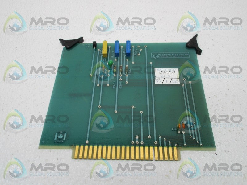 WESTERN RESEARCH WPC101647 CIRCUIT BOARD  UNMP