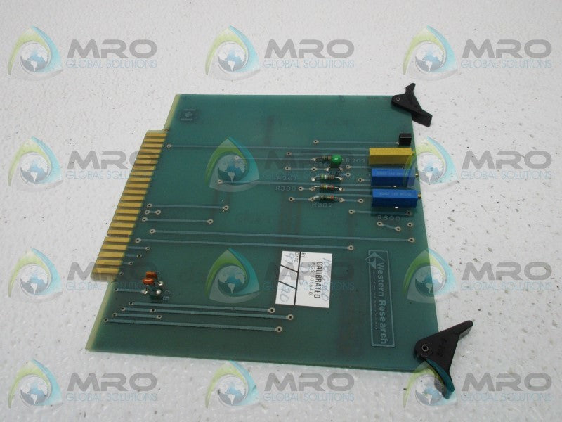 WESTERN RESEARCH WPC101647 CIRCUIT BOARD  UNMP