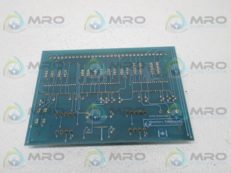 WESTERN RESEARCH WPC100840M1 CIRCUIT BOARD  UNMP